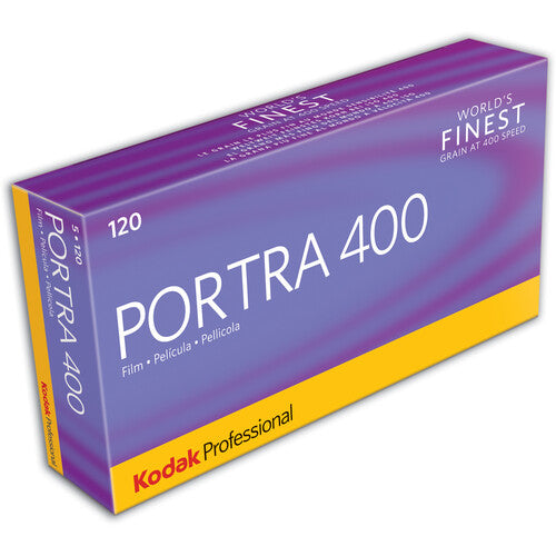 Kodak Portra 400 Color Negative Film 120 5 pack with $50 Lab Credit Included