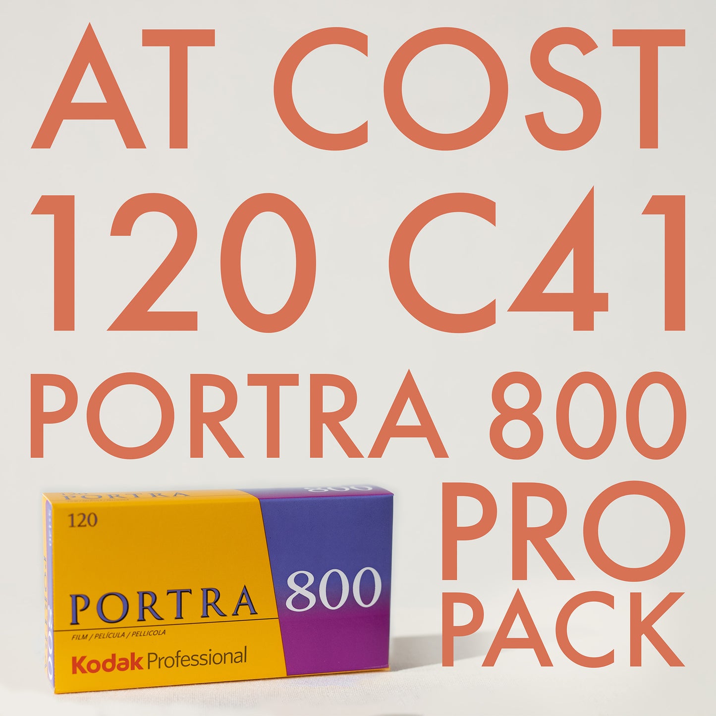 *SUBSCRIPTION* Kodak Portra 800 Color Negative Film 120 5 pack with $50 Lab Credit Included