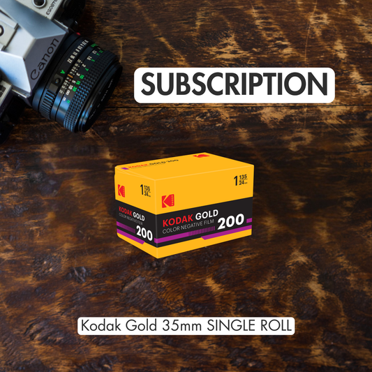 *SUBSCRIPTION*  Kodak Gold 200 Color Negative Film 35mm 36exp roll with $10 Lab Credit Included