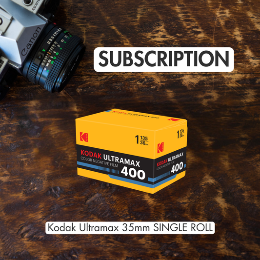 *SUBSCRIPTION*  Kodak Ultramax 400 Color Negative Film 35mm 36exp roll with $10 Lab Credit Included