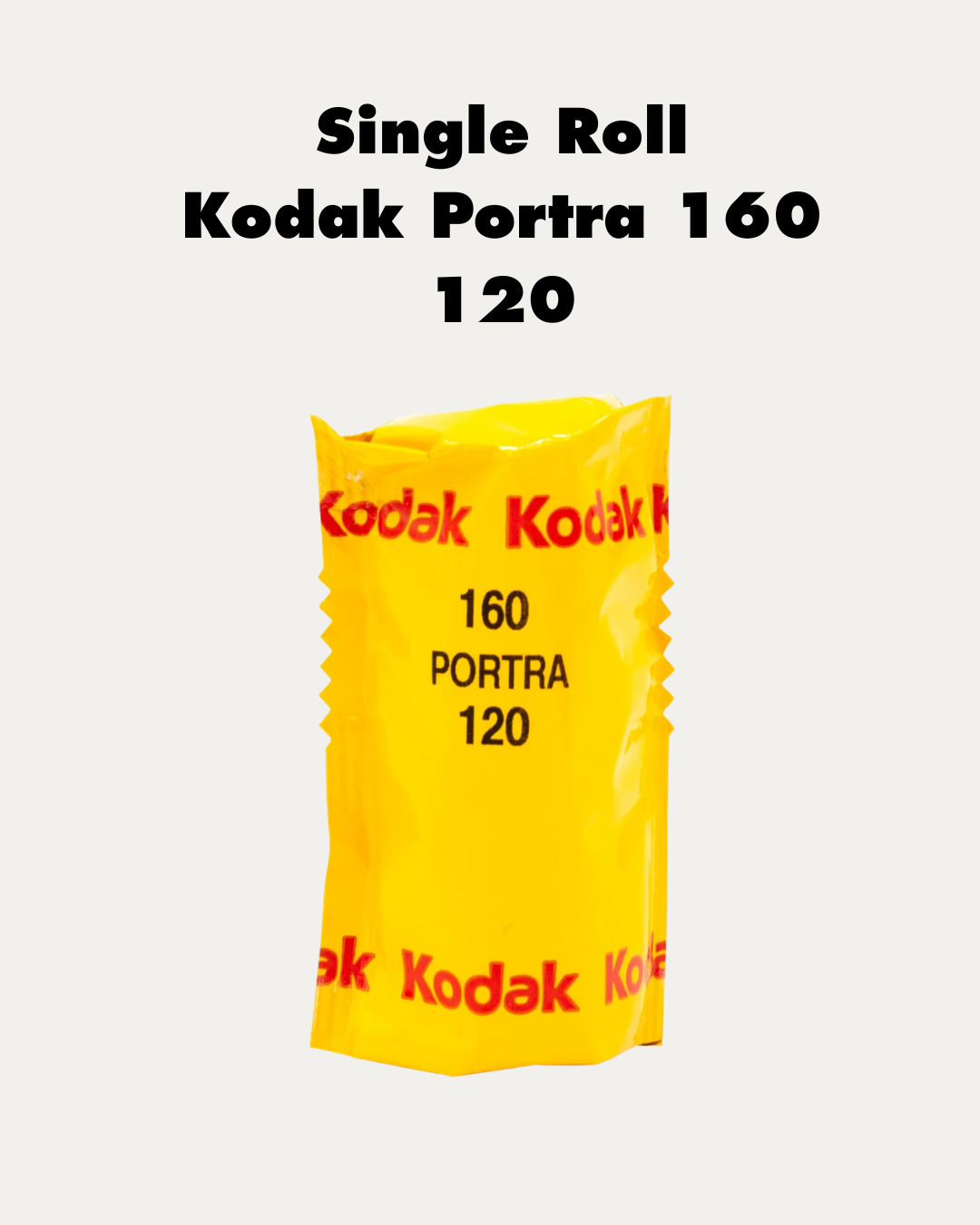 Kodak Portra 160 SINGLE ROLL 120 with Lab Credit