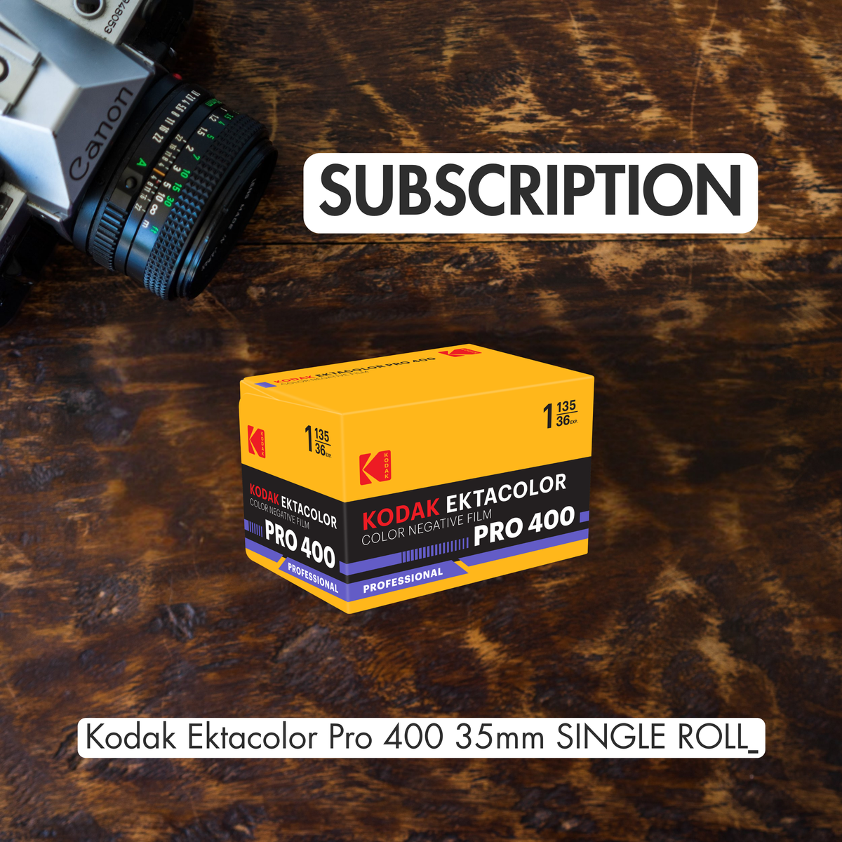 *SUBSCRIPTION*  Kodak Ektacolor Pro 400 Color Negative Film 35mm 36exp roll with $10 Lab Credit Included