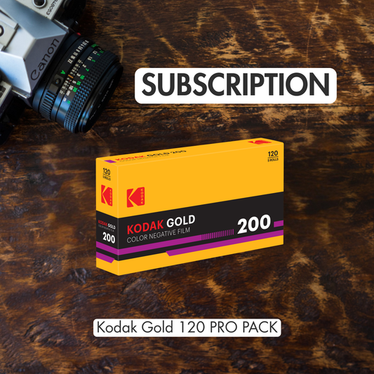 *SUBSCRIPTION*  Kodak Gold 200 Color Negative Film 120 5 pack with $50 Lab Credit Included