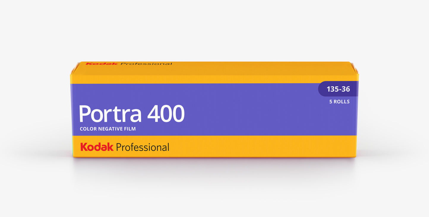 Kodak Portra 400 Color Negative Film 35mm 36exp 5 pack with $50 Lab Credit Included