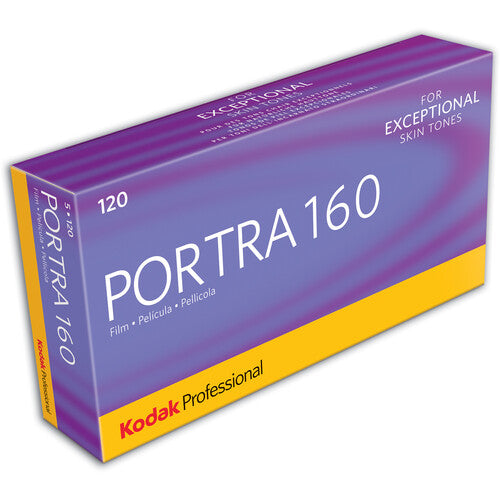 Kodak Portra 160 Color Negative Film 120 5 pack with $50 Lab Credit