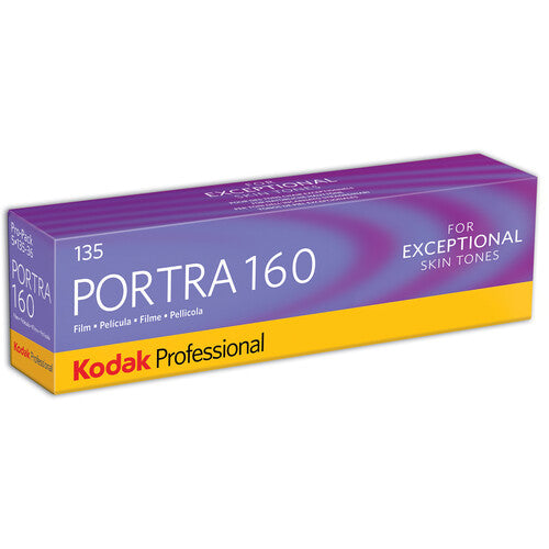 Kodak Portra 160 Color Negative Film 35mm 36exp 5 pack with $50 Lab Credit Included