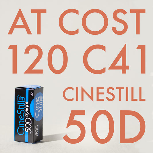 CineStill 50D Color Negative Film 120 roll with $10 Lab Credit Included