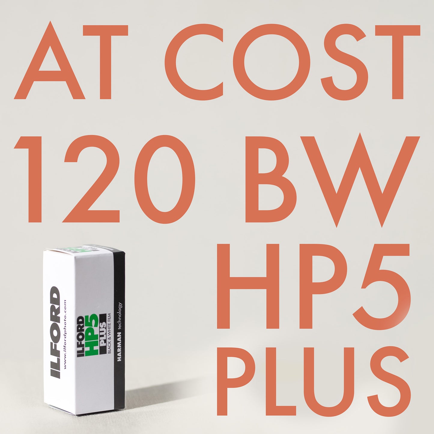 HP5 Plus 400 Black and White Negative Film 120 roll with $10 Lab Credit Included