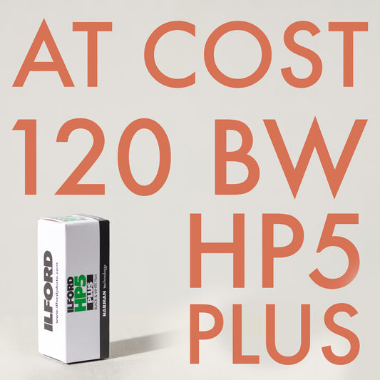 HP5 Plus 400 Black and White Negative Film 120 roll with $10 Lab Credit Included