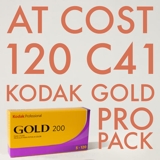 Kodak Gold 200 Color Negative Film 120 5 pack with $50 Lab Credit Included