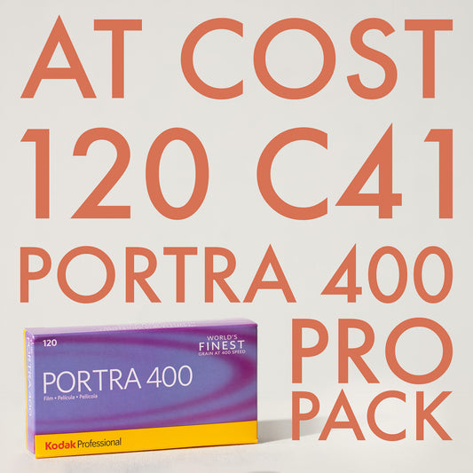 Kodak Portra 400 Color Negative Film 120 5 pack with $50 Lab Credit Included