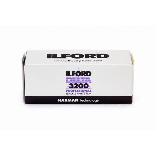 Delta 3200 Black and White Negative Film 120 roll with $10 Lab Credit Included