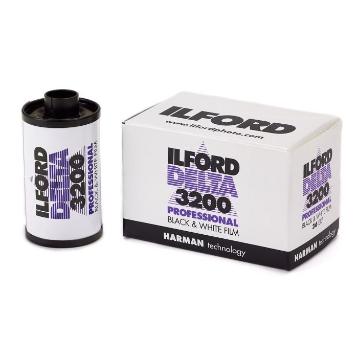 Delta 3200 Black and White Negative Film 35mm 36exp roll with $10 Lab Credit Included